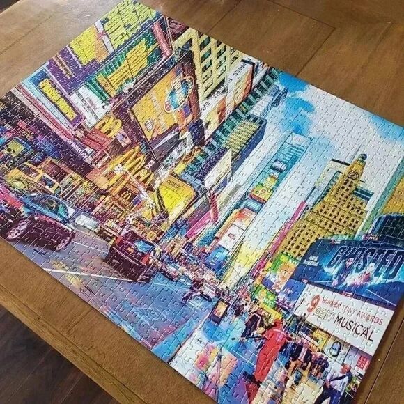Kodak Premium Puzzle 1000 SQUR, Times Square & 8th Avenue New York EUC - Picture 5 of 5